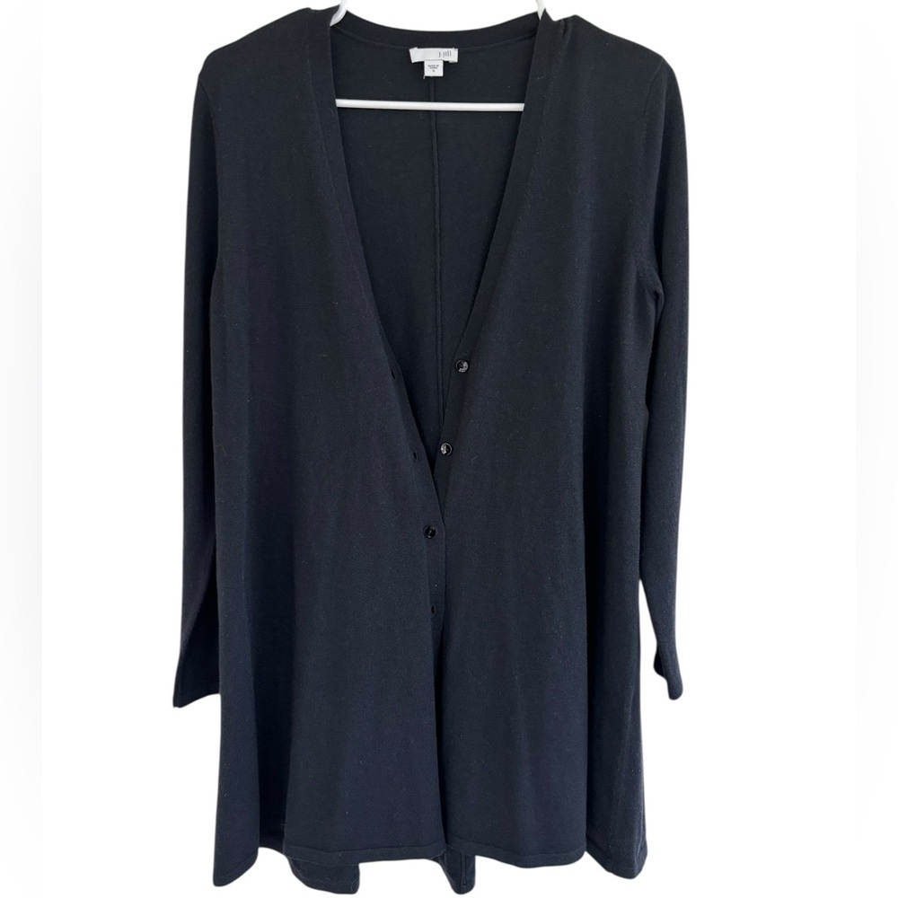 J. Jill Women's V-neck‎ Button Down Long Sleeve Sweater Size Small